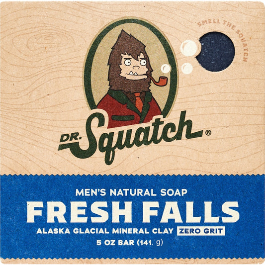 Dr Squatch Mens Natural Soap Bar Fresh Falls 141g