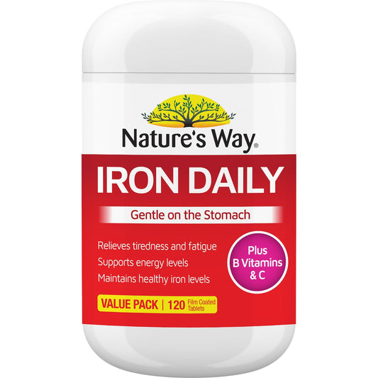 Natures Way Iron Daily Value Pack Tablets 120 pack