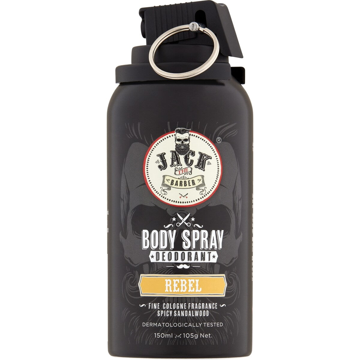 Jack The Barber Body Spray Deodorant Rebel 150ml