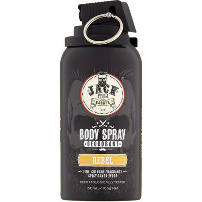 Jack The Barber Body Spray Deodorant Rebel 150ml