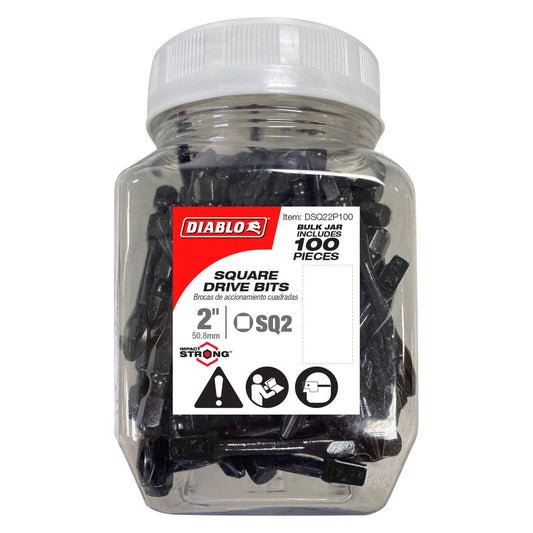 Diablo Power Torx Bit SQ2 x 2" 100 Pack