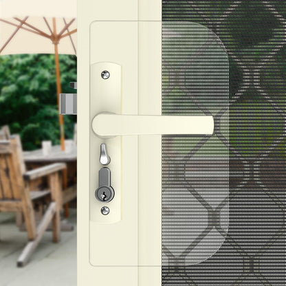 Rolltrak Keyed Hinged Screen Door Lock - 50mm - Primrose