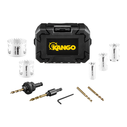 Kango Hole Shot Carbide Teeth Hole Saw Set - 9 Piece - 228 x 238mm
