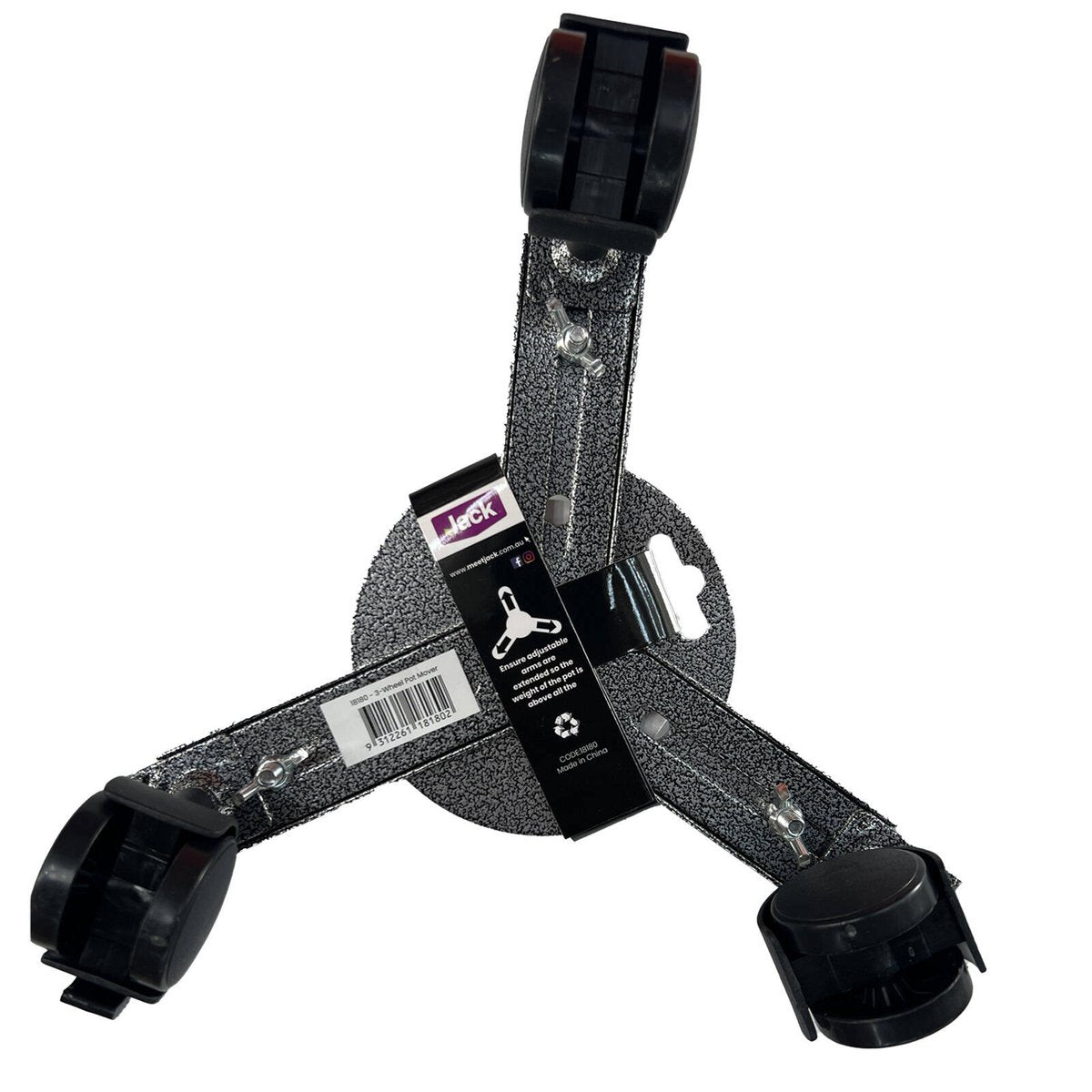 Jack Pot Mover - Expandable 27cm to 37cm - Heavy Duty - Locking Wheel