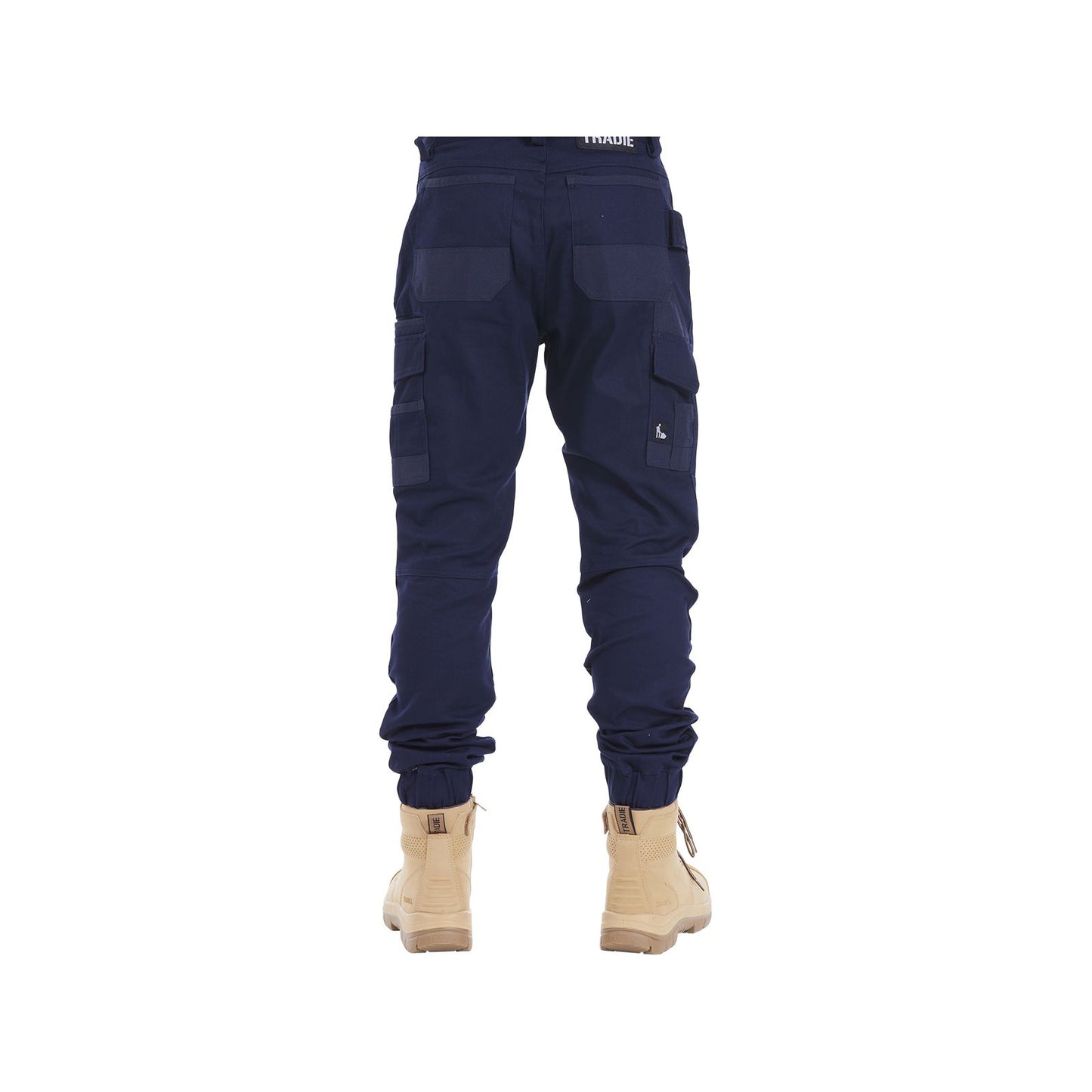 Tradie Mens Skinny Cuff Pants - Navy - 380 x 730mm