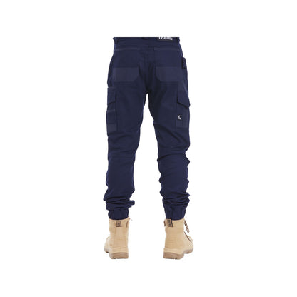 Tradie Mens Skinny Cuff Pants - Navy - 380 x 730mm