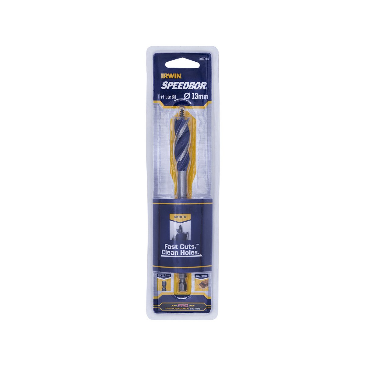 Irwin Speedbor Max Auger Bit - 13mm - Steel - Tri-Flute Design