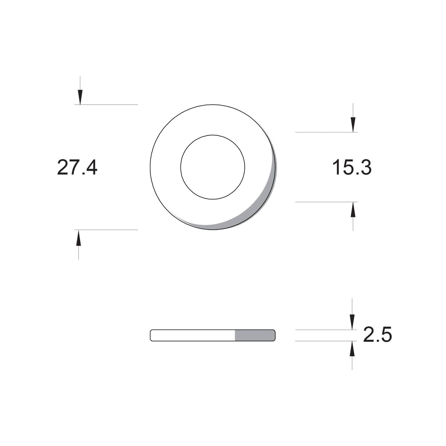 Zenith M12 Hot Dip Galvanised Flat Round Washers - 200 Pack