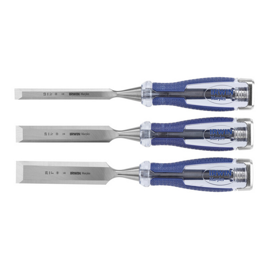 Irwin Marples High Impact Chisel Set - 3 Piece - 160 x 40 x 340mm
