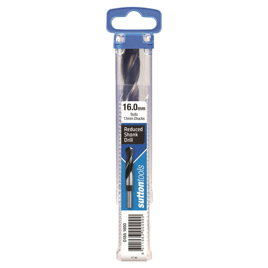 Sutton Tools Reduced Shank Jobber Drill Bit - 16mm - 12.5mm Shank