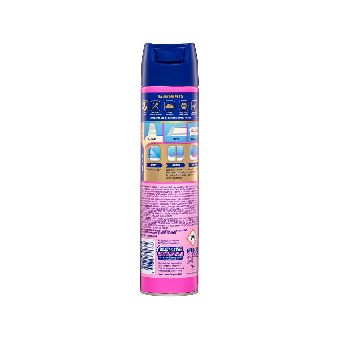 Vanish Preen Deep Cleaning Carpet Foam - 600g