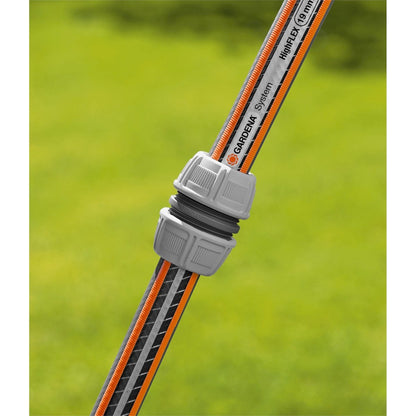 Gardena Hose Joiner - 19mm Plastic - Secure Connection - UV Stabilised