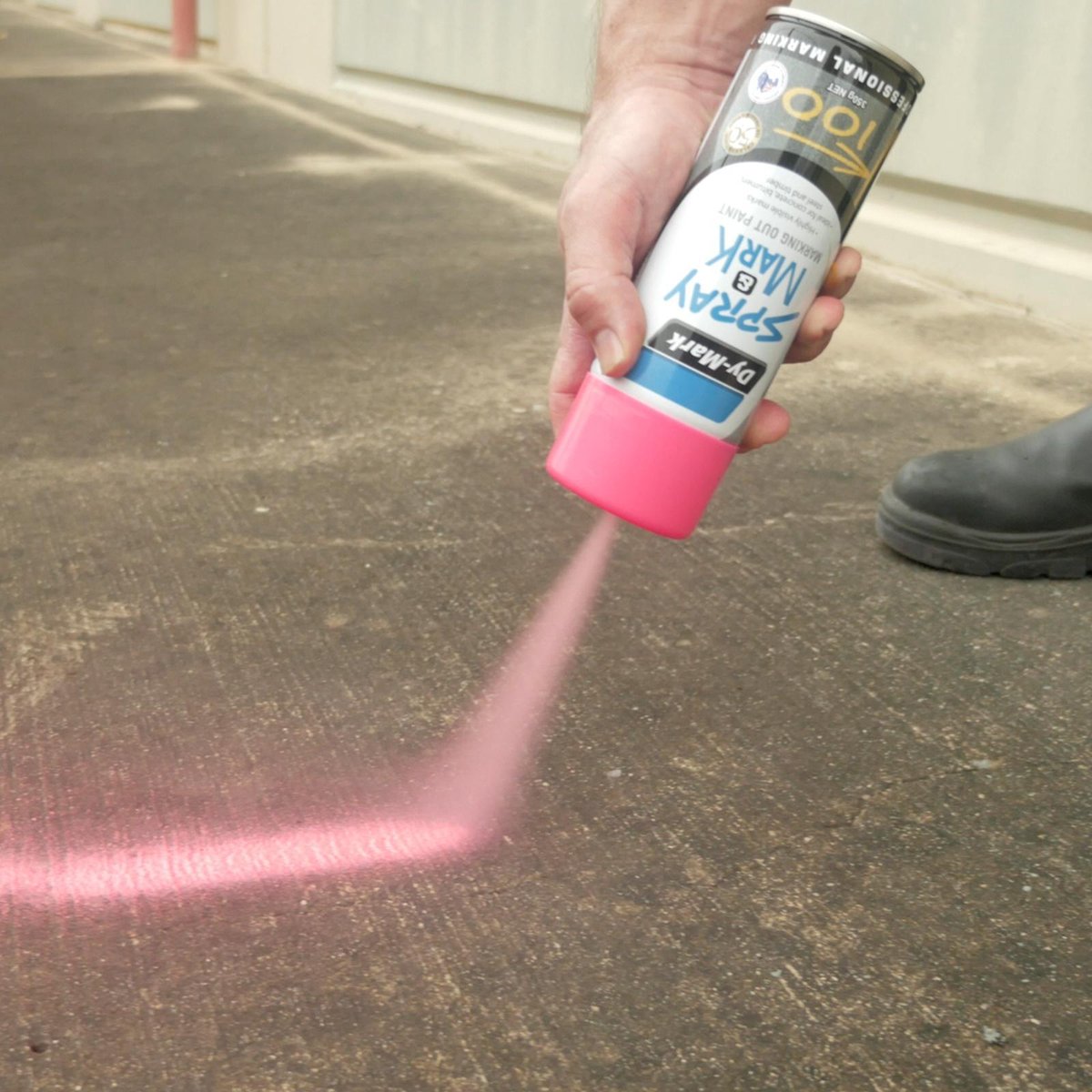 Dy-Mark Black Spray Paint 350g Toluene-Free High Opacity