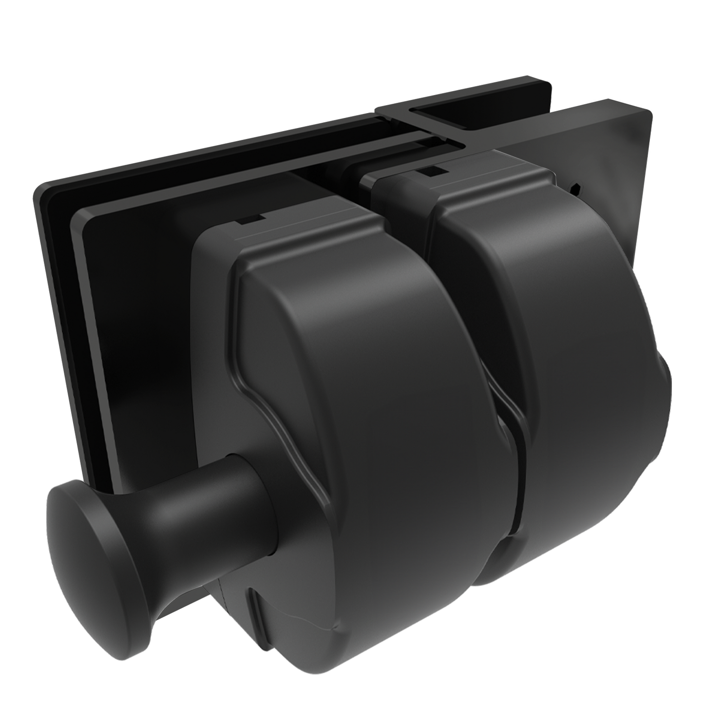 Protectoral Glass to Glass Gate Latch - 126 x 138 x 105mm - Black