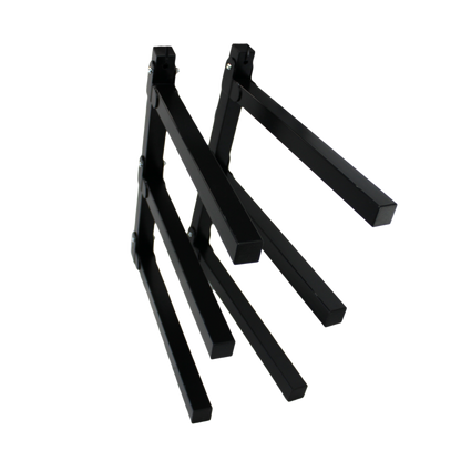 Storease Wall Storage System Utility Racks - 265 x 75 x 450mm - Black - 2 Pack