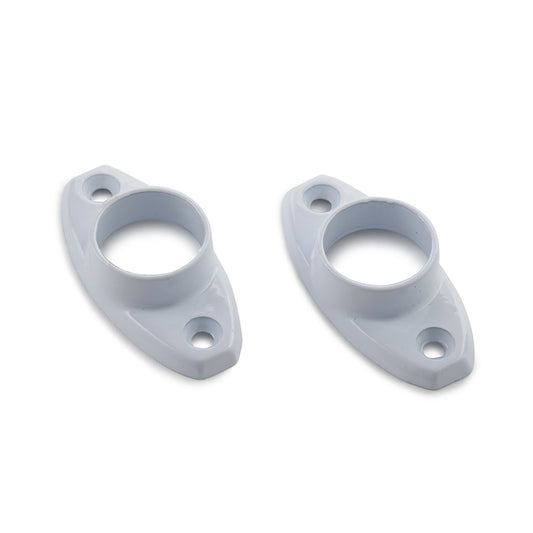 Sandleford Oval Flanges - 19mm - White - 2 Pack
