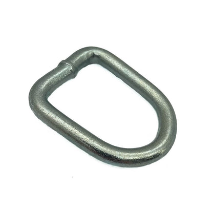 Grunt D Ring Anchor Points 4 Pack - Heavy Duty Steel - 35mm Size - Silver