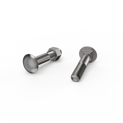 Zenith Stainless Steel 304 Cup Head Bolts & Nuts - M12 x 65mm - 12 Pack