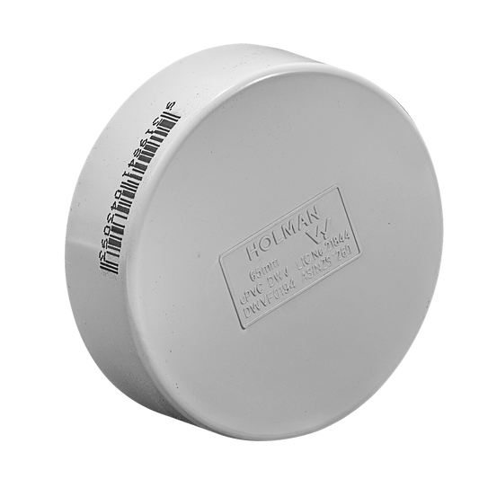 Holman 65mm PVC DWV Push On Cap