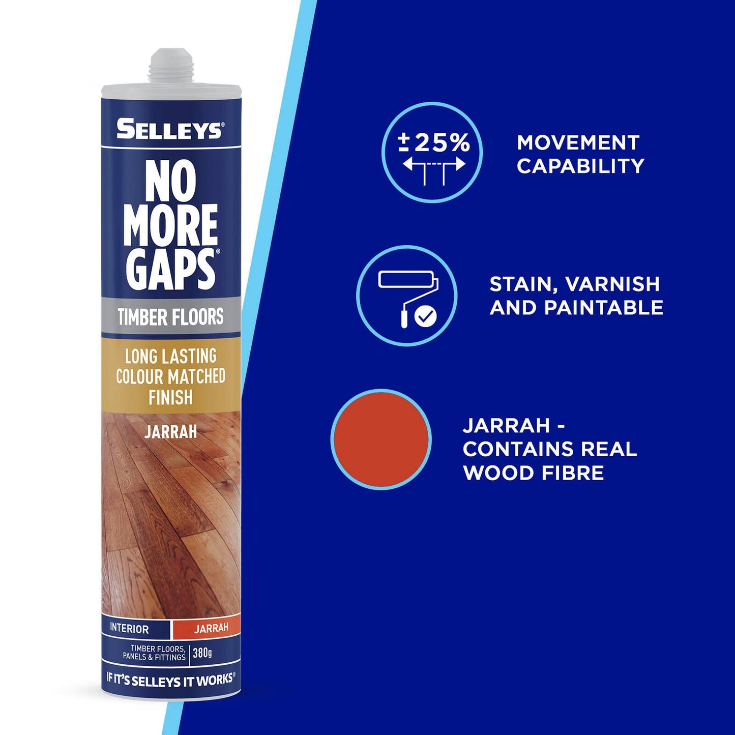 Selleys Jarrah No More Gaps - 380g