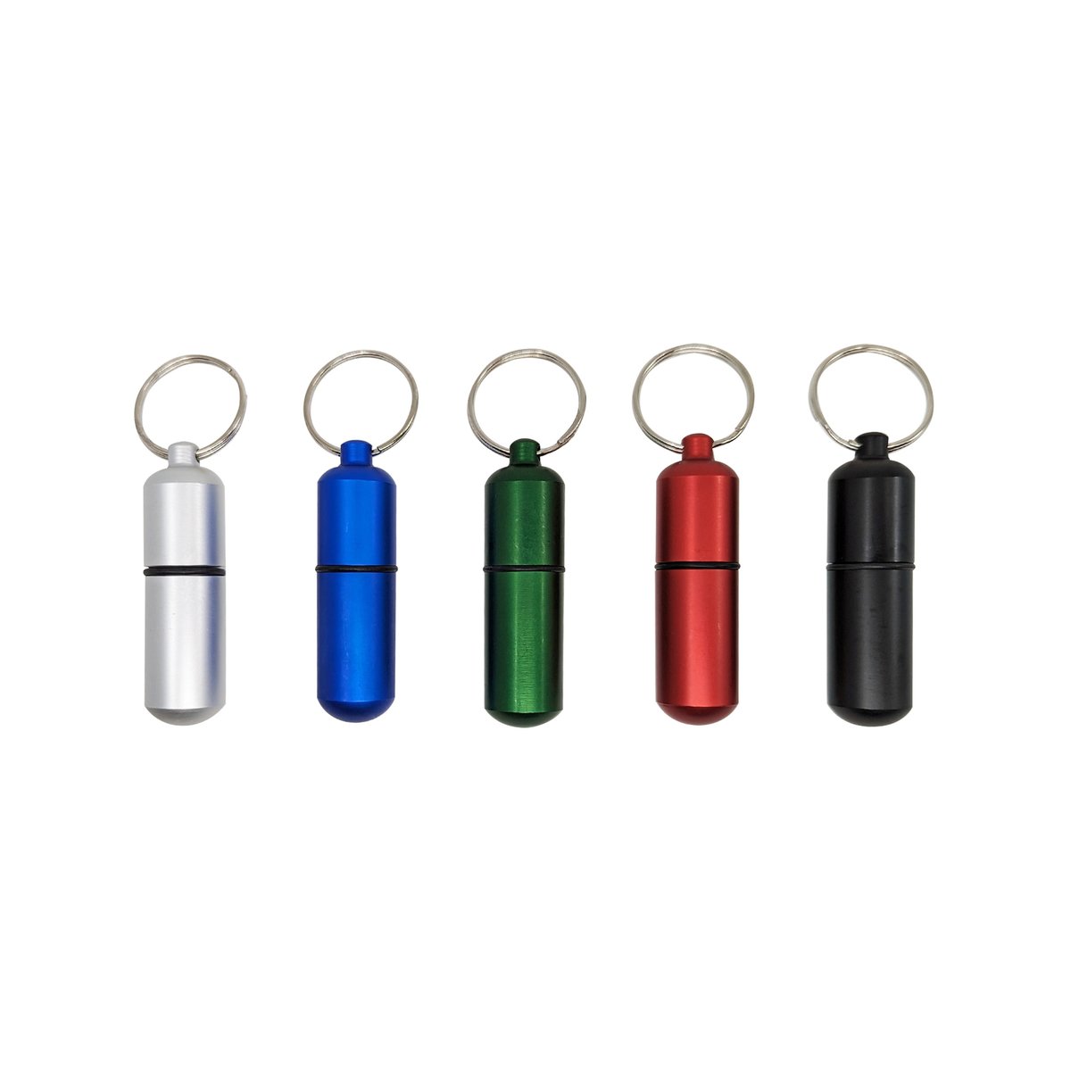 Key Essentials Key Ring Capsule - 59mm x 17mm x 20mm - Steel - Blue
