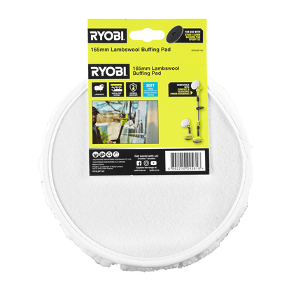 Ryobi Lambswool Buffing Pad - 165mm