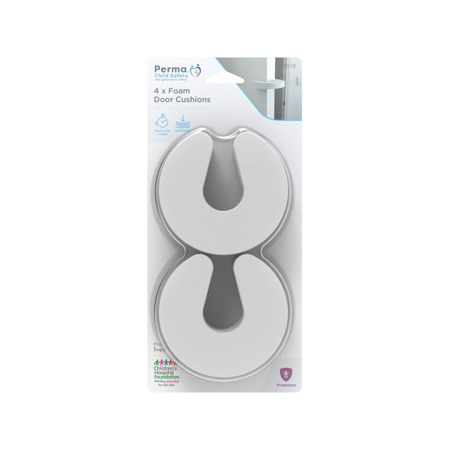 Perma Child Safety Foam Door Cushions - 4 Pack
