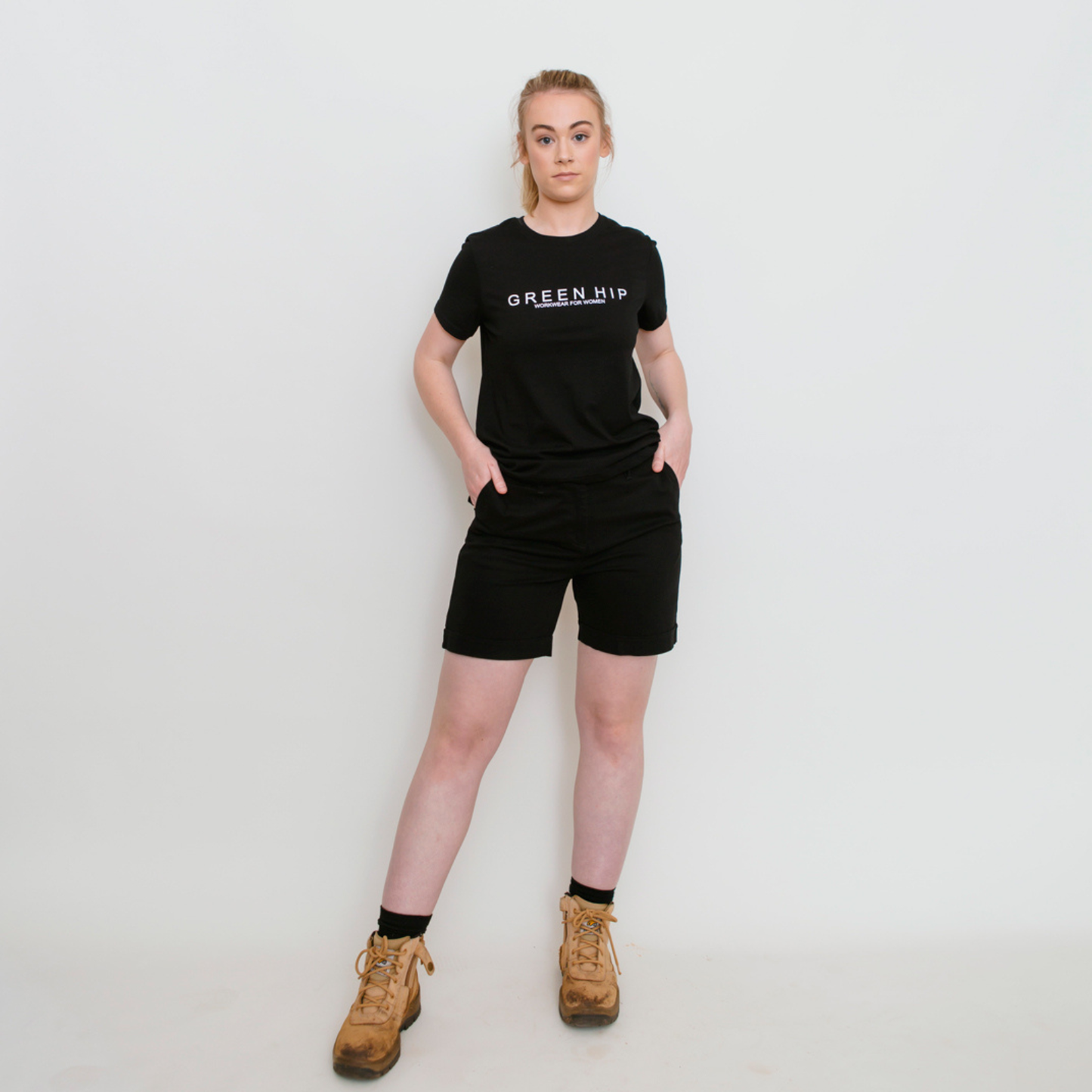Green Hip Original Shorts - Black - Size 8