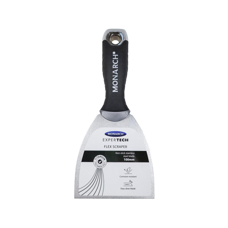 Monarch Expertech Non Stick Stainless Steel Flex Scraper 100mm