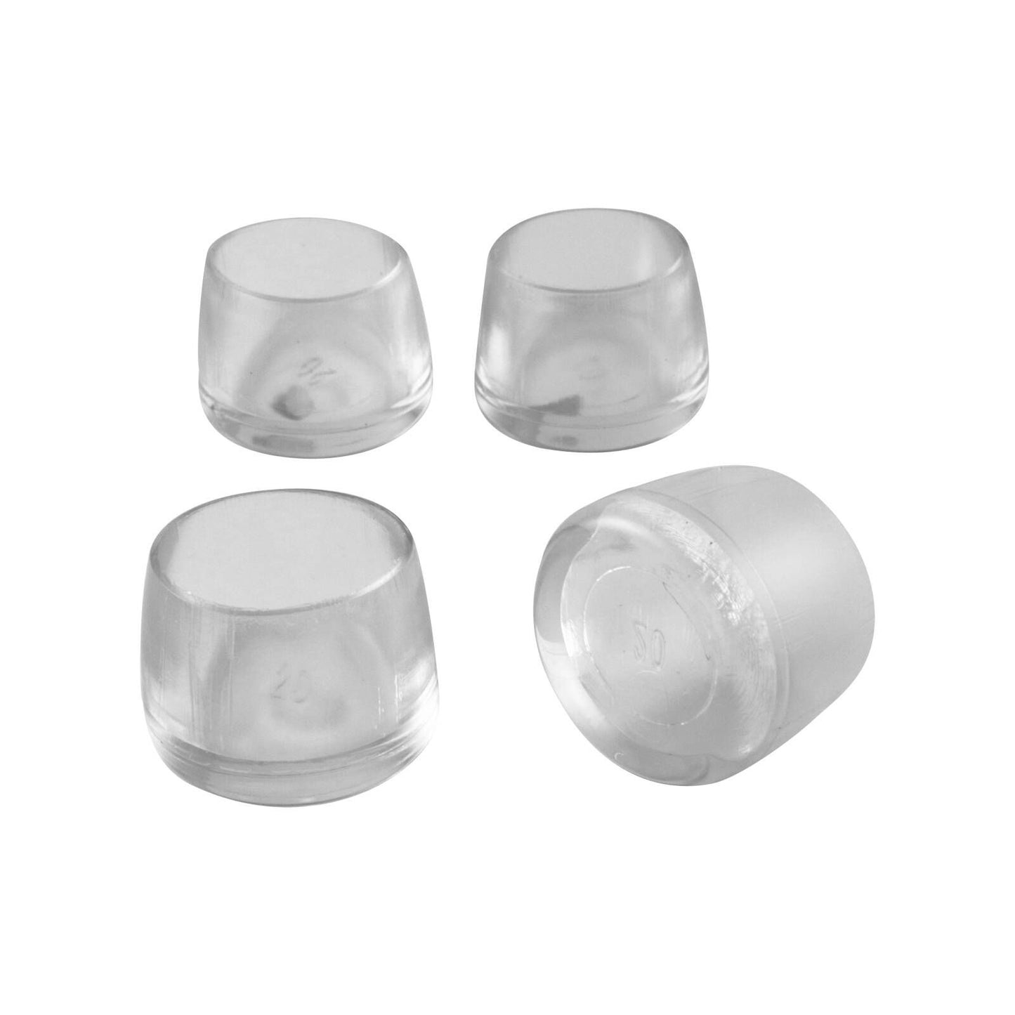 Surface Gard Clear Round Chair Tip - 20mm - 4 Pack