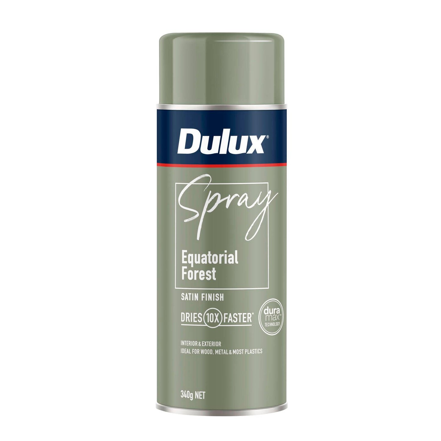 Dulux Satin Spray Paint - 340g - Equatorial Forest