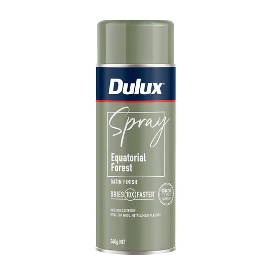 Dulux Satin Spray Paint - 340g - Equatorial Forest