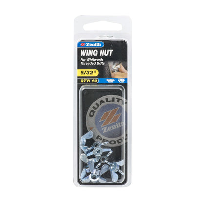 Zenith Wing Nuts - 5/32" - 10 Pack