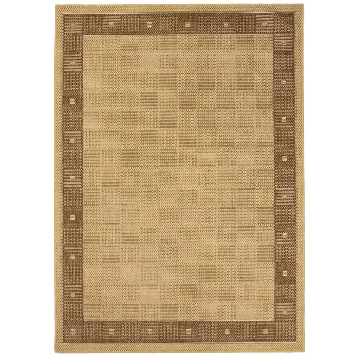 Hufflett Ceduna 200 x 285cm Bone Border Polypropylene Rug Flat Weave