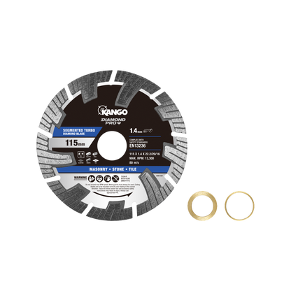 Kango Diamond Saw Blade - 115mm - Turbo - Dry Cutting