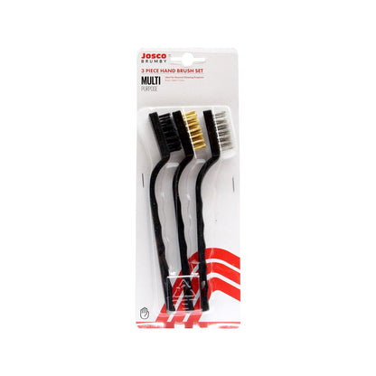 Josco Hand Wire Brush Kit - 3 Piece - 20 x 15mm