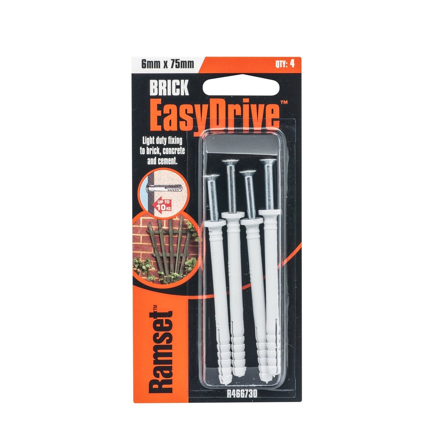 Ramset Easydrive Masonry Anchor - 6mm - 4 Pack