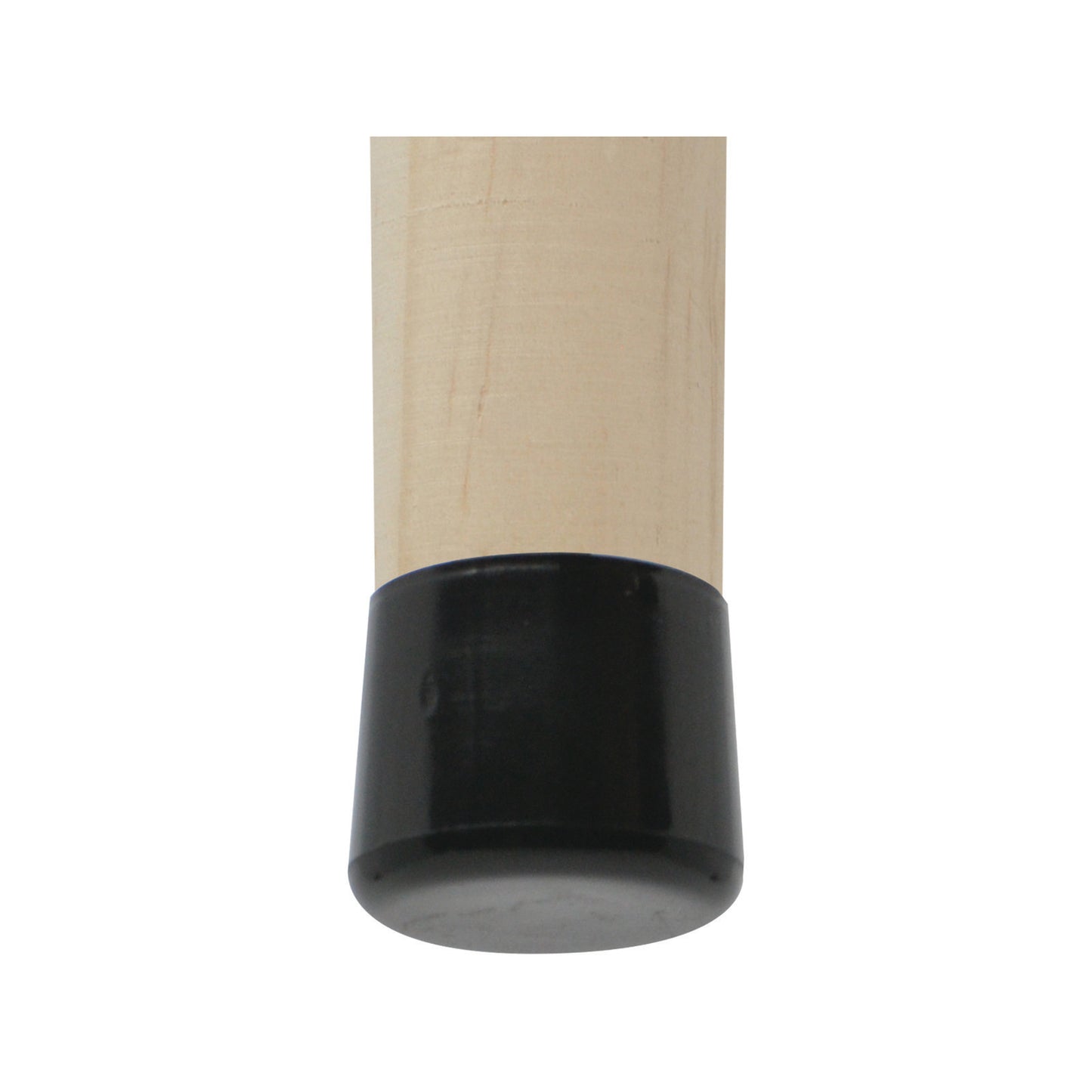 Surface Gard Round Black Plastic Chair Tips - 13mm - 4 Pack