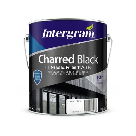 Intergrain Charred Black Timber Stain - 4L