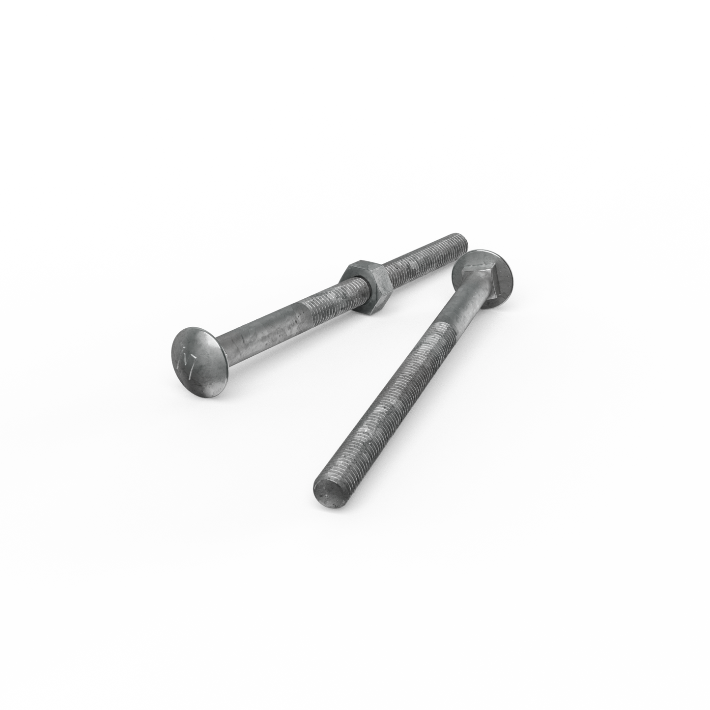 Zenith Hot Dip Galvanised Cup Head Bolts & Nuts - M8 x 120mm - 25 Pack