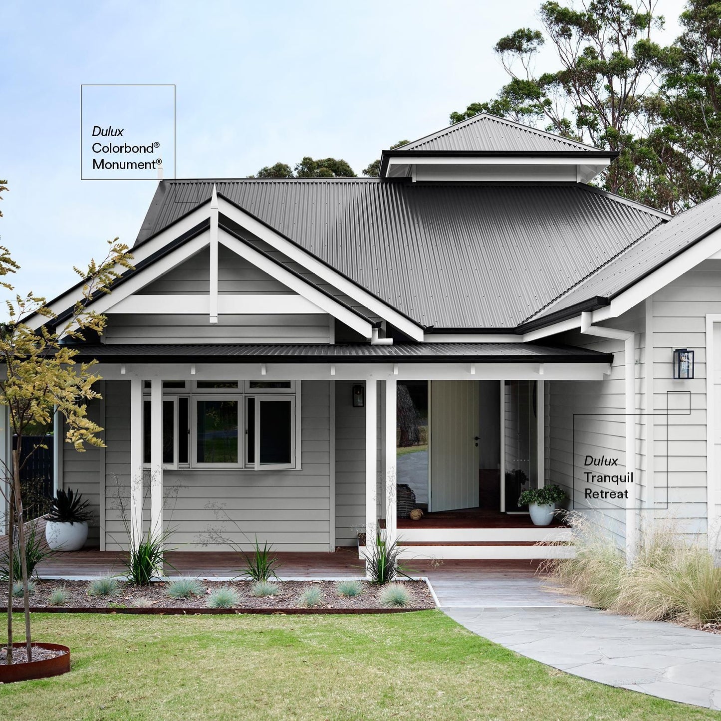 Dulux Weathershield Exterior Paint - 4L - Monument Low Sheen
