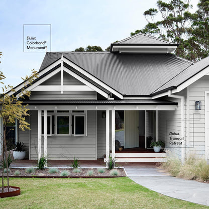 Dulux Weathershield Exterior Paint - 4L - Monument Low Sheen
