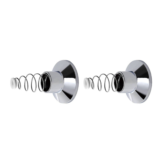 Shaw Mason Chrome Plastic Wall Flange - Pair - 65 x 65 x 82mm