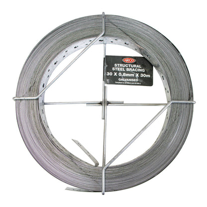Airco Structural Galvanised Strapping - 30 x 0.8mm x 30m