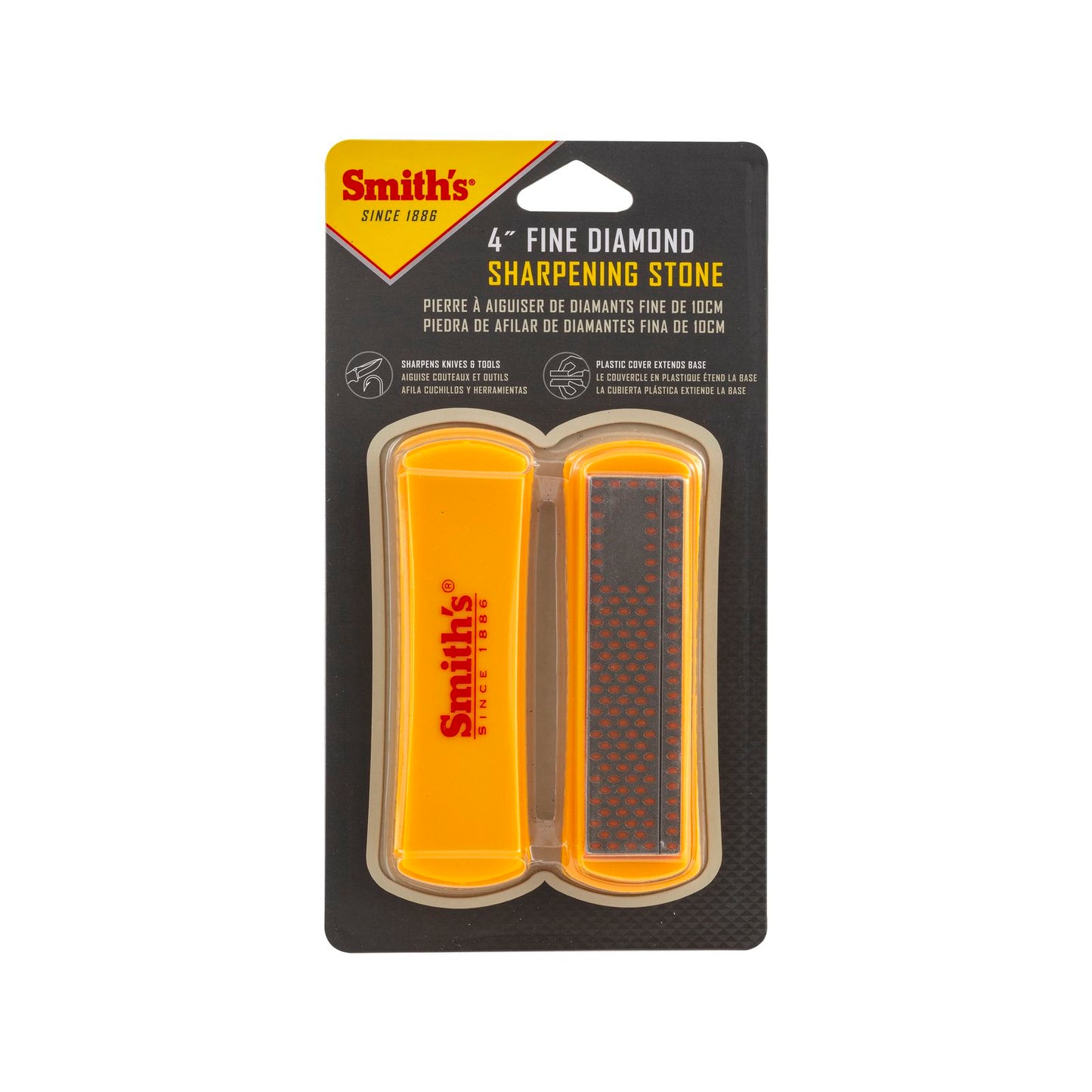 Smith's 4" Diamond Sharpening Stone - Fine - 750 Grit - 38.1 x 123.19mm
