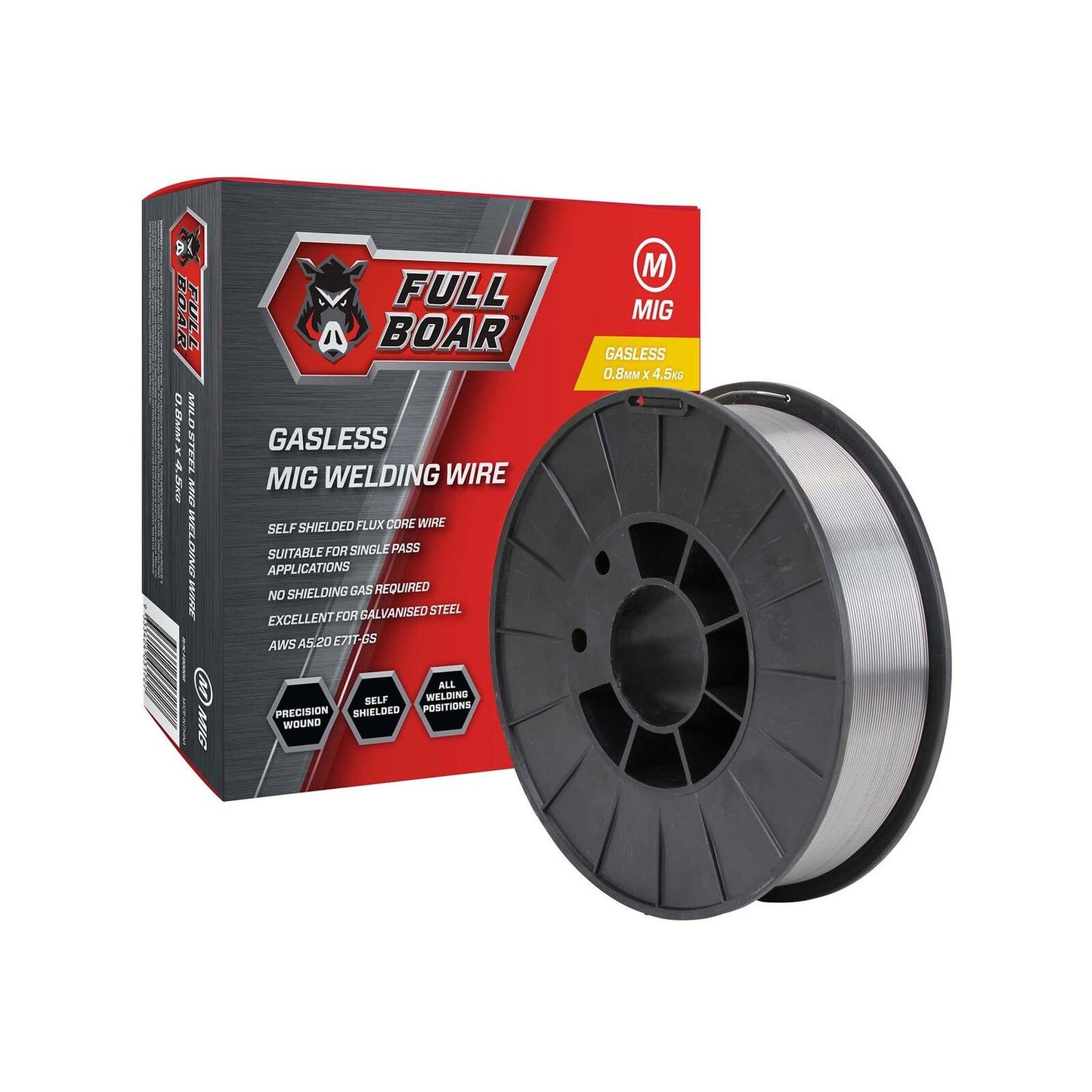 Full Boar Gasless MIG Wire - 0.8mm - 4.5kg