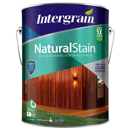 Intergrain Naturalstain Timber Stain - 10L - Jarrah Redgum