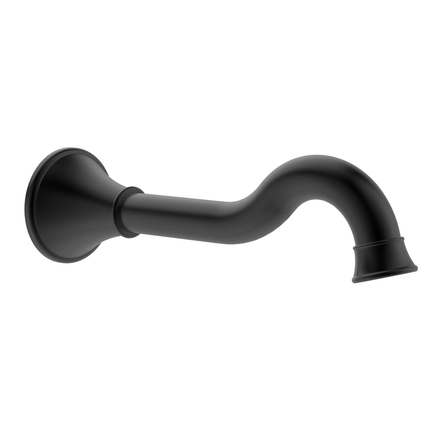 Mondella Black Matte Maestro Classic Bath Spout - 214mm