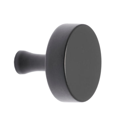 Lane Matte Black Thick Round Knob - 32mm - 6 Pack