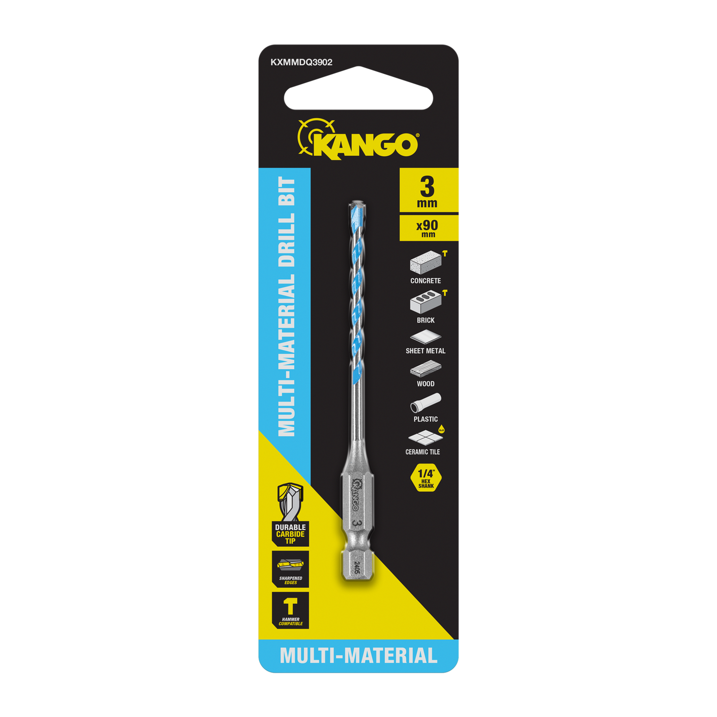 Kango Multi Material Drill Bit - 3 Pack - 90mm